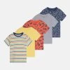 Friboo 5 Pack Unisex - T-Shirt Print - Multi-Coloured/Red/Yellow -Friboo 1555d80454234145a907d1b7c8b51aa3
