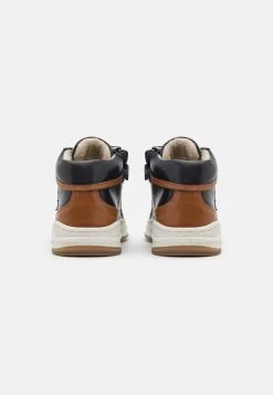 Friboo Leather - Sneakers Hoog - Dark Blue -Friboo 2e4d57a511ed4102834e560a2e4219fd