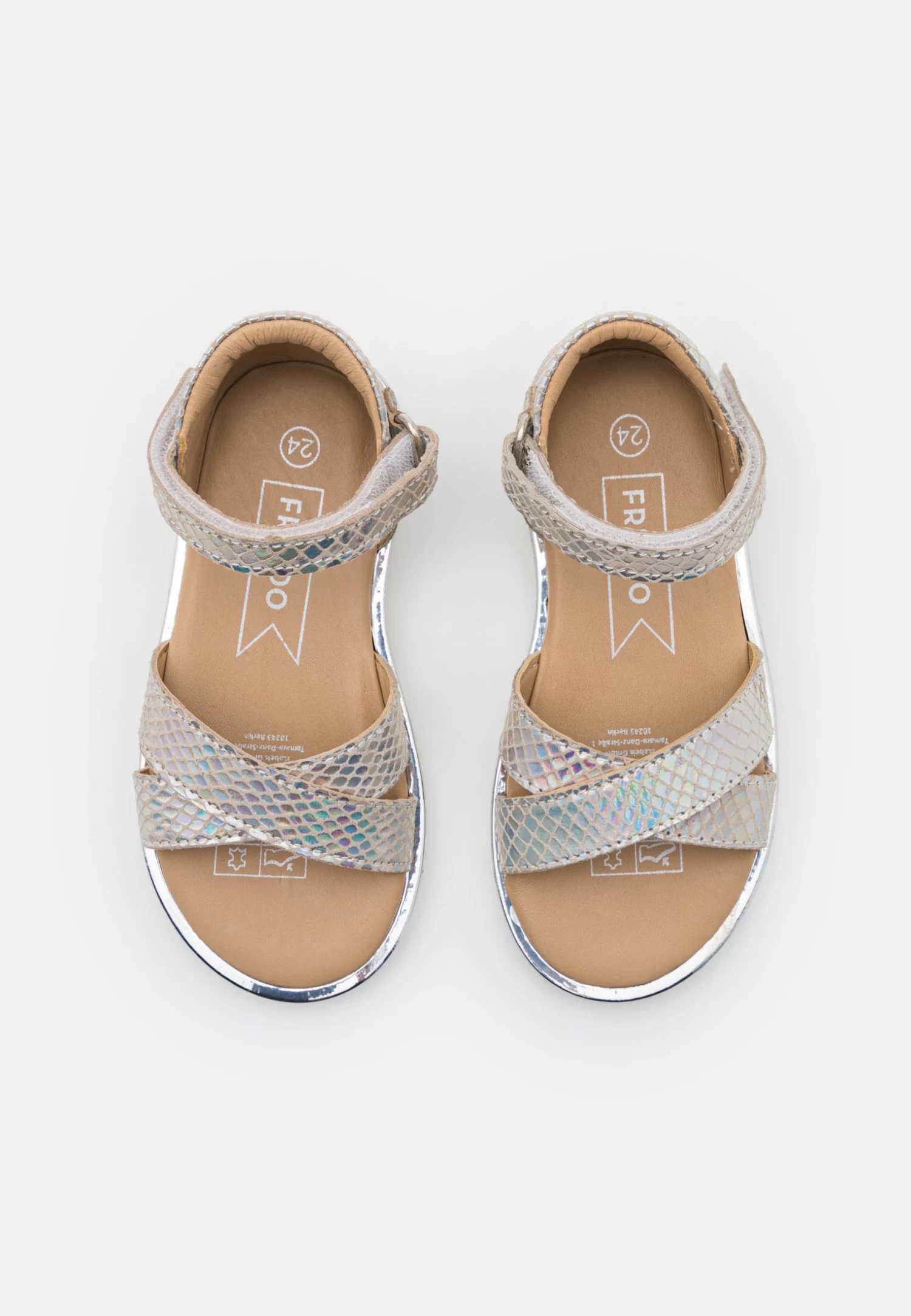 Friboo Holographic Leather - Sandalen - Silver 6 Friboo Holographic Leather - Sandalen - Silver - Afbeelding 4