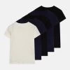 Friboo 5 Pack - T-Shirt Basic - Black/Dark Blue -Friboo 4e72bb591661406caf4bb49812de25c8