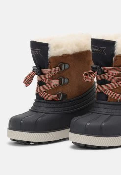 Friboo Leather Unisex - Snowboots- Cognac -Friboo 5c7b688527b34522900df05f24ab90a4