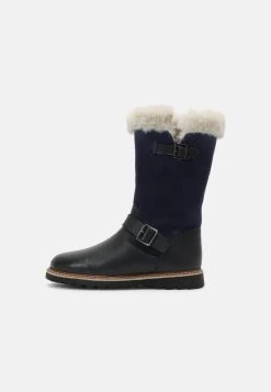 Friboo Leather - Snowboots- Dark Blue