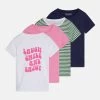 Friboo 4 Pack - T-Shirt Print - Multi-Coloured/White /Pink -Friboo ae9e763956c743578d405daa1db9d086