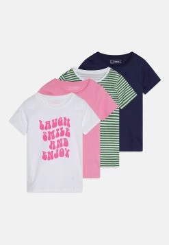 Friboo 4 Pack - T-Shirt Print - Multi-Coloured/White /Pink