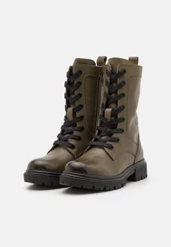 Friboo Leather - Veterlaarzen - Khaki -Friboo d56b7b151a1a45f0a95b7e174d94c08d